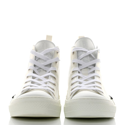 Christian Dior Technical Canvas Oblique Mens B23 High Top Sneakers 43 White 2 of 9