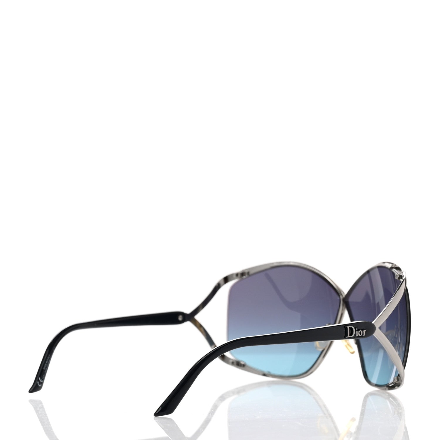 Christian Dior Metal Very Dior Sunglasses Black Blue 4 of 6