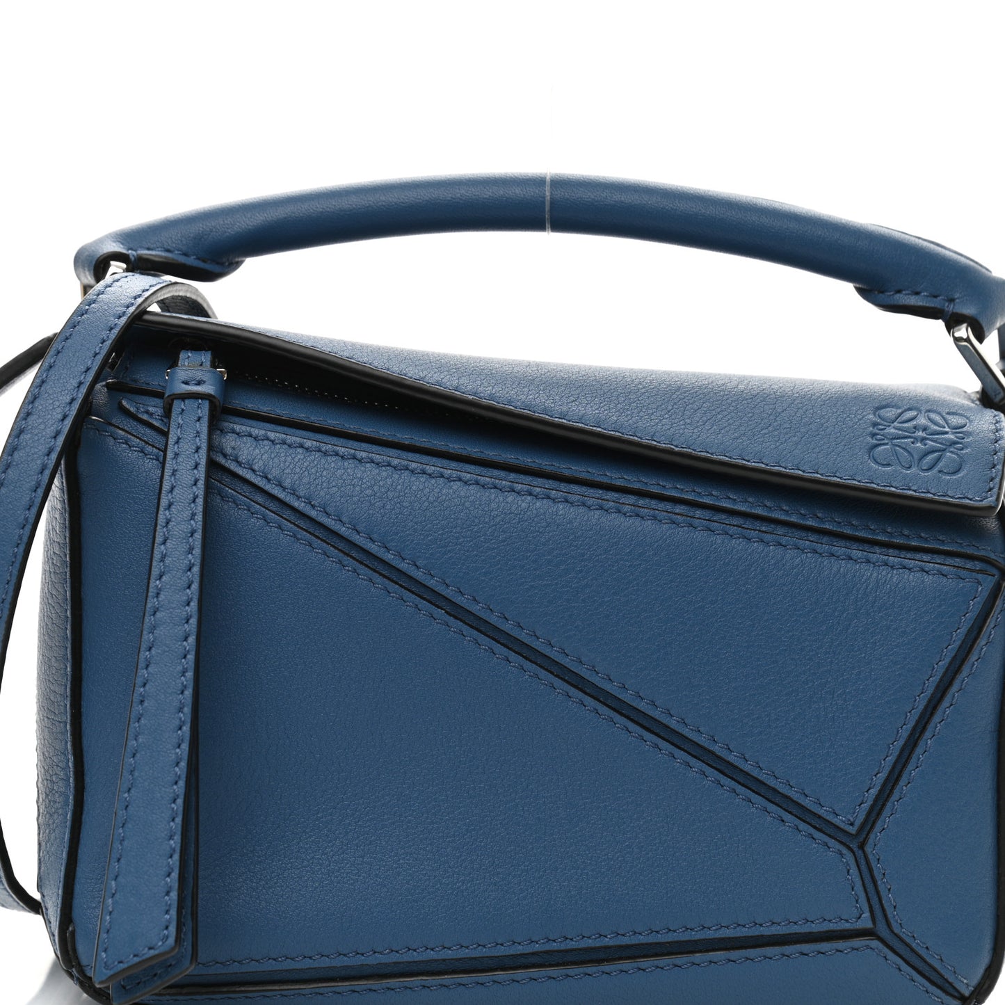 Calfskin Mini Puzzle Bag Blue