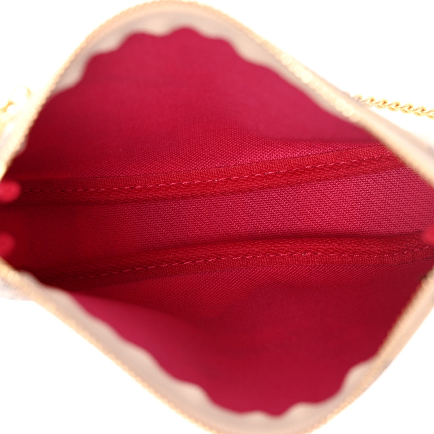 Damier Azur 2021 Christmas Animation Hollywood Mini Pochette Accessories Fuchsia