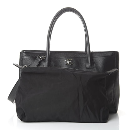 Chanel Calfskin Cerf Executive Shopper Tote Black 3 of 11