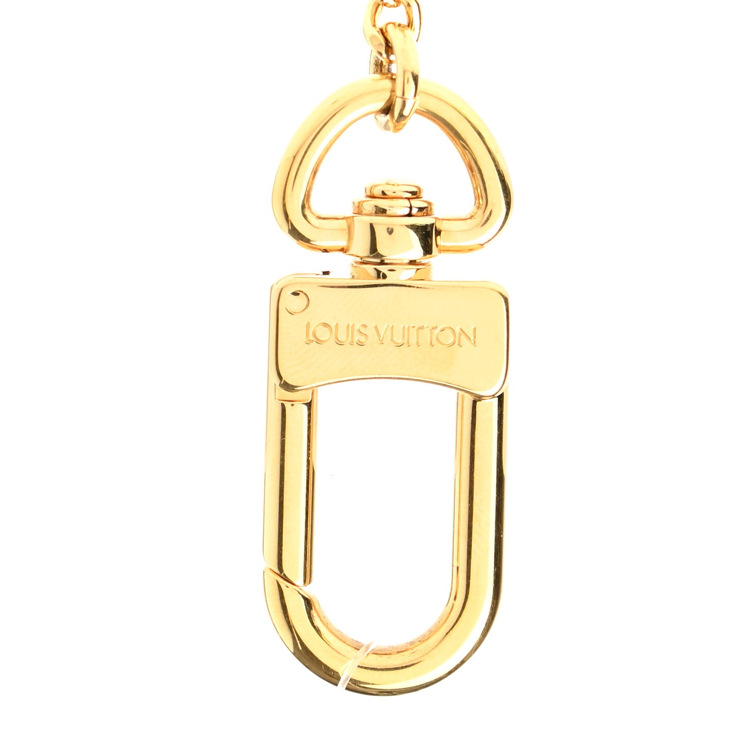 Louis Vuitton Metal Pochette Extender Key Ring Chain Gold 3 of 3