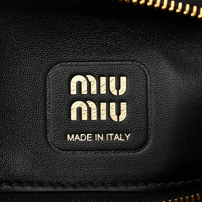 Miu Miu Nappa Joie Satchel Black 6 of 9