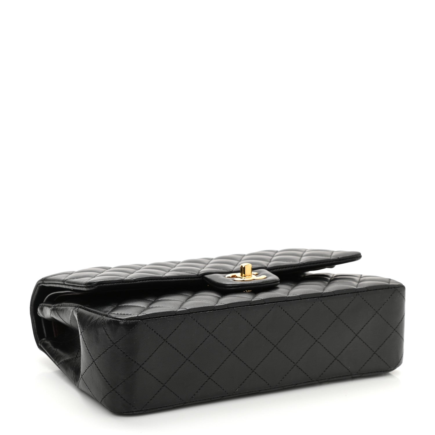 Chanel Lambskin Quilted Medium Double Flap Black 4 of 10