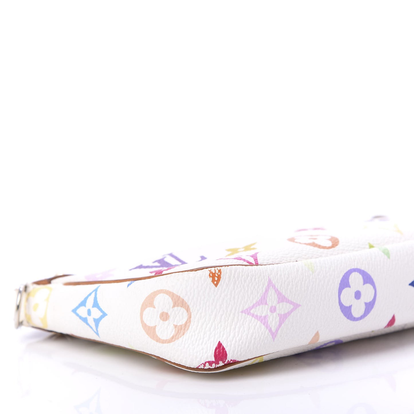 Monogram Multicolor Pochette Accessories White