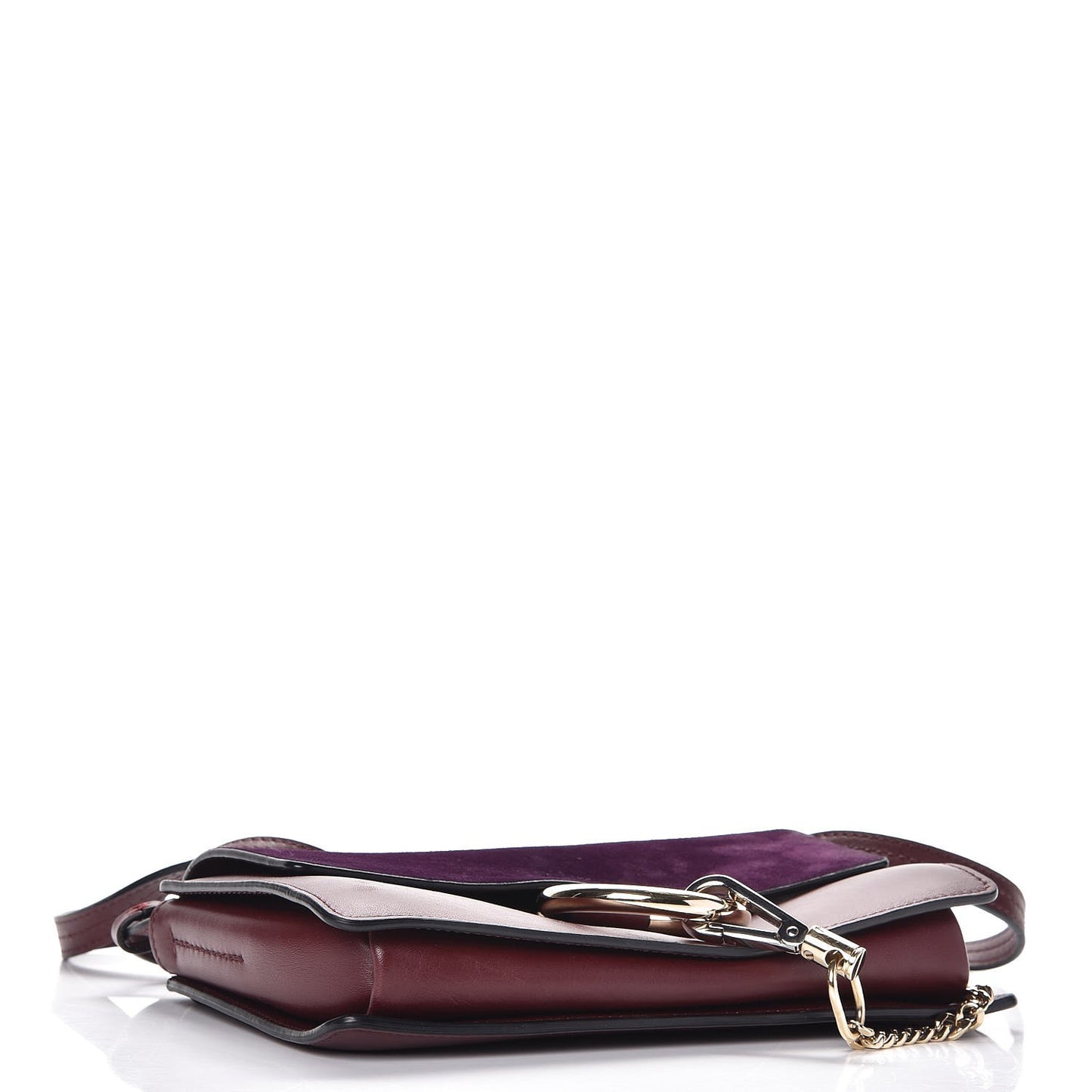 Suede Calfskin Small Faye Shoulder Bag Intense Violine
