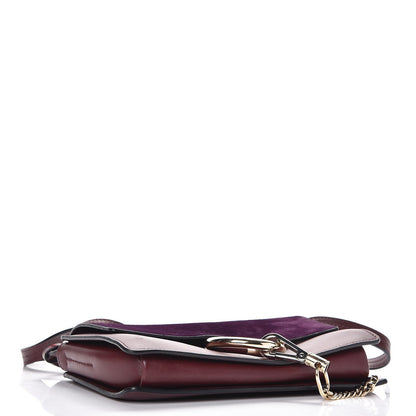 Chloe Suede Calfskin Small Faye Shoulder Bag Intense Violine 11 of 15