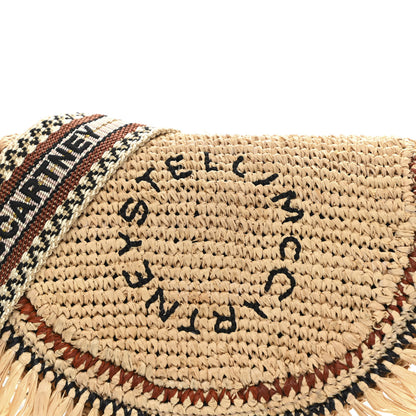 Stella McCartney Raffia Crochet Shoulder Bag Natural 7 of 9