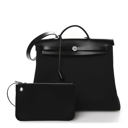 Hermes Toile Vache Hunter Herbag Zip 39 MM Black 3 of 12