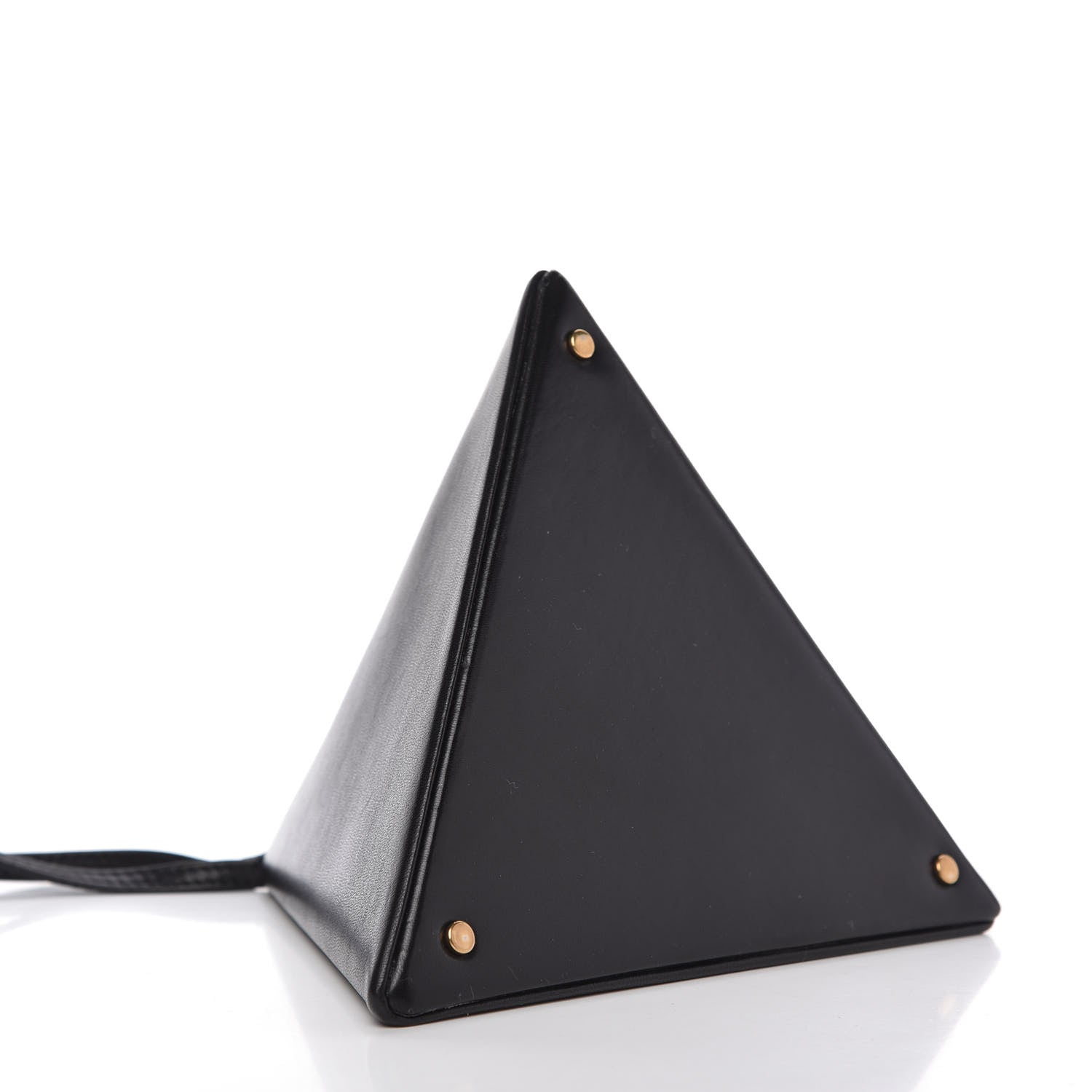Saint Laurent Lambskin Pyramid Clutch Black 4 of 10