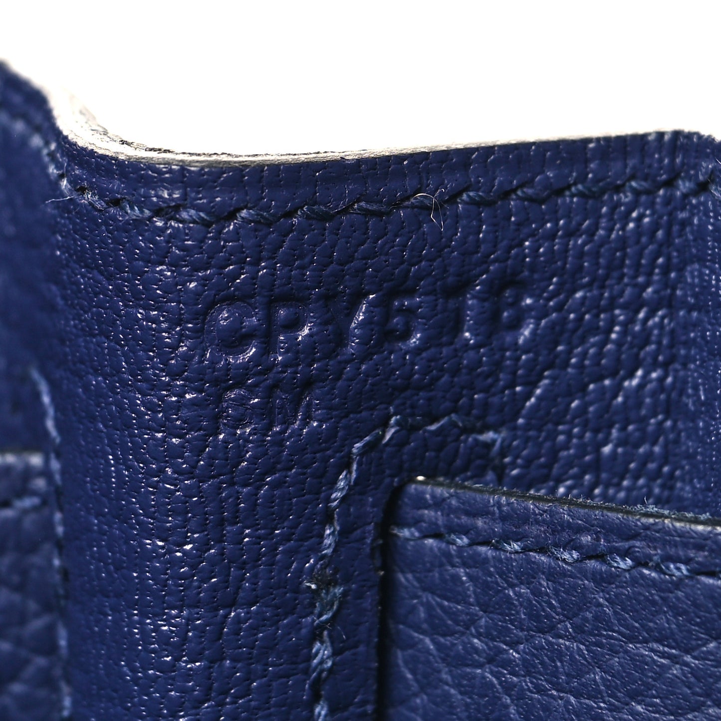 Togo Kelly Retourne 28 Bleu Encre