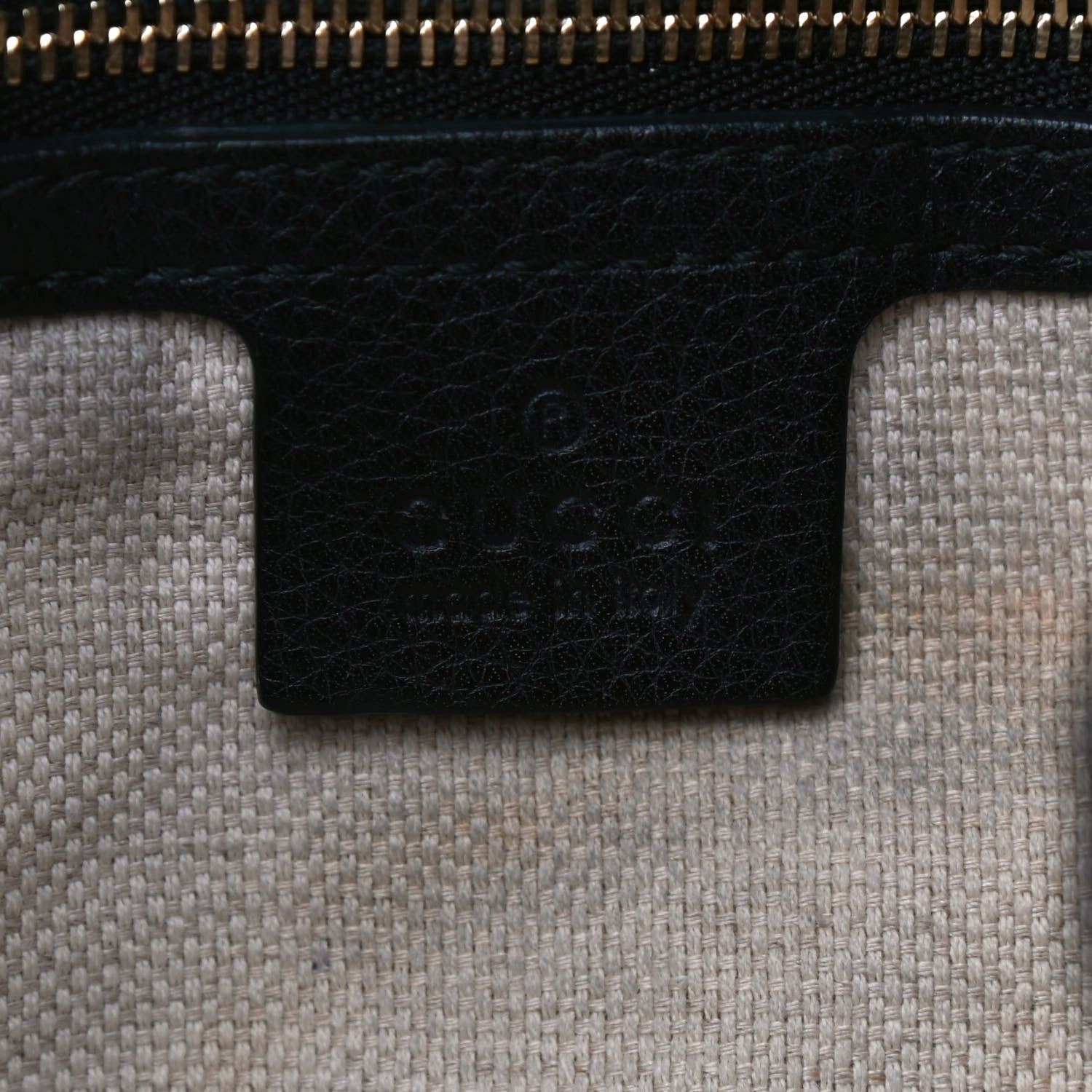 Gucci Pebbled Calfskin Medium Soho Chain Shoulder Bag Black 6 of 13