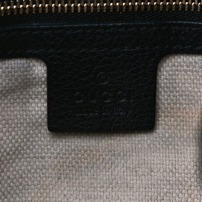 Gucci Pebbled Calfskin Medium Soho Chain Shoulder Bag Black 6 of 13