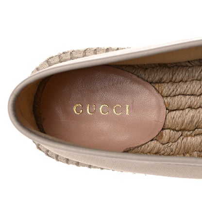 Gucci Canvas Logo Espadrilles 37 Greggio White 8 of 12
