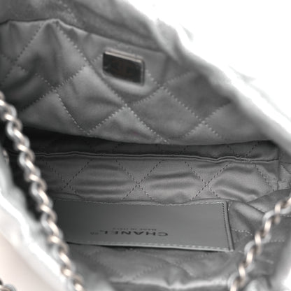 Chanel Metallic Lambskin Quilted Mini Chanel 22 Silvery 5 of 10