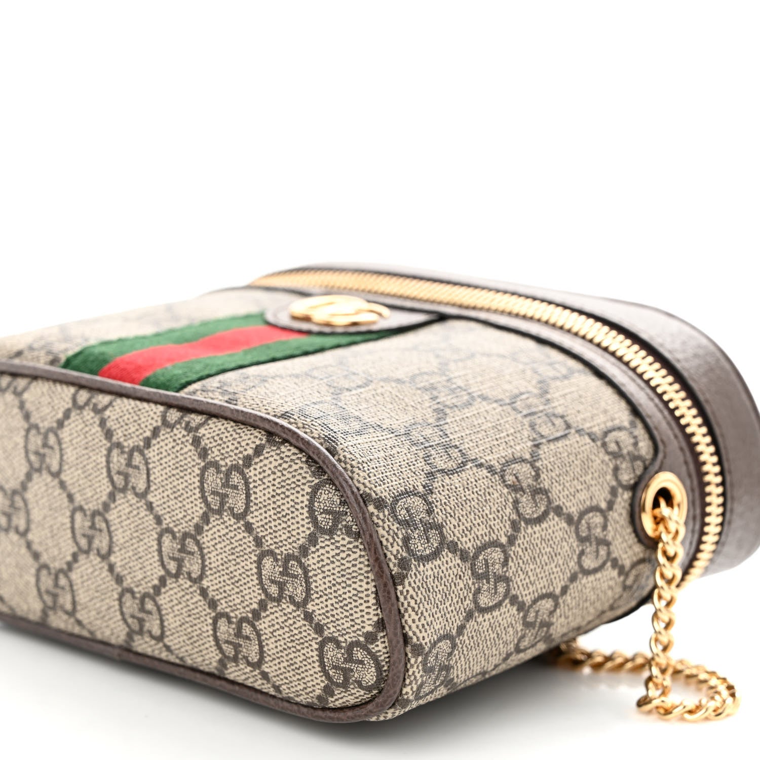 Gucci GG Supreme Monogram Web Ophidia Belt Bag 110 44 Dark Brown 9 of 9