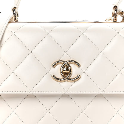 Chanel Lambskin Quilted Small Trendy CC Dual Handle Flap Bag White 8 of 10