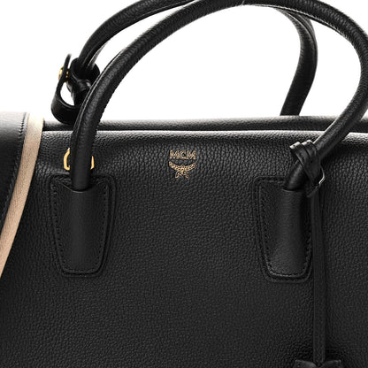 MCM Grained Calfskin Medium Milla Tote Black 8 of 11