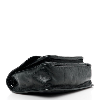 Saint Laurent Crinkled Calfskin Matelasse Monogram Medium Niki Chain Satchel Black 4 of 15