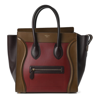 Celine Smooth Calfskin Mini Tri-Color Luggage Rust 1 of 11