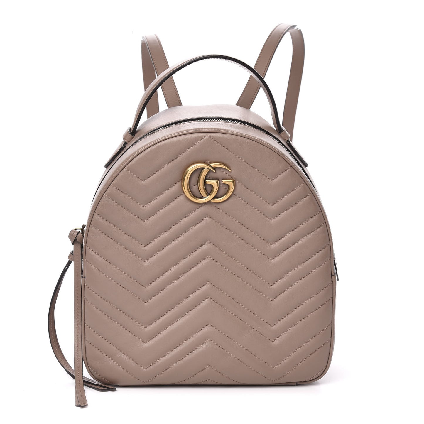 Calfskin Matelasse GG Marmont Dome Backpack Porcelain Rose