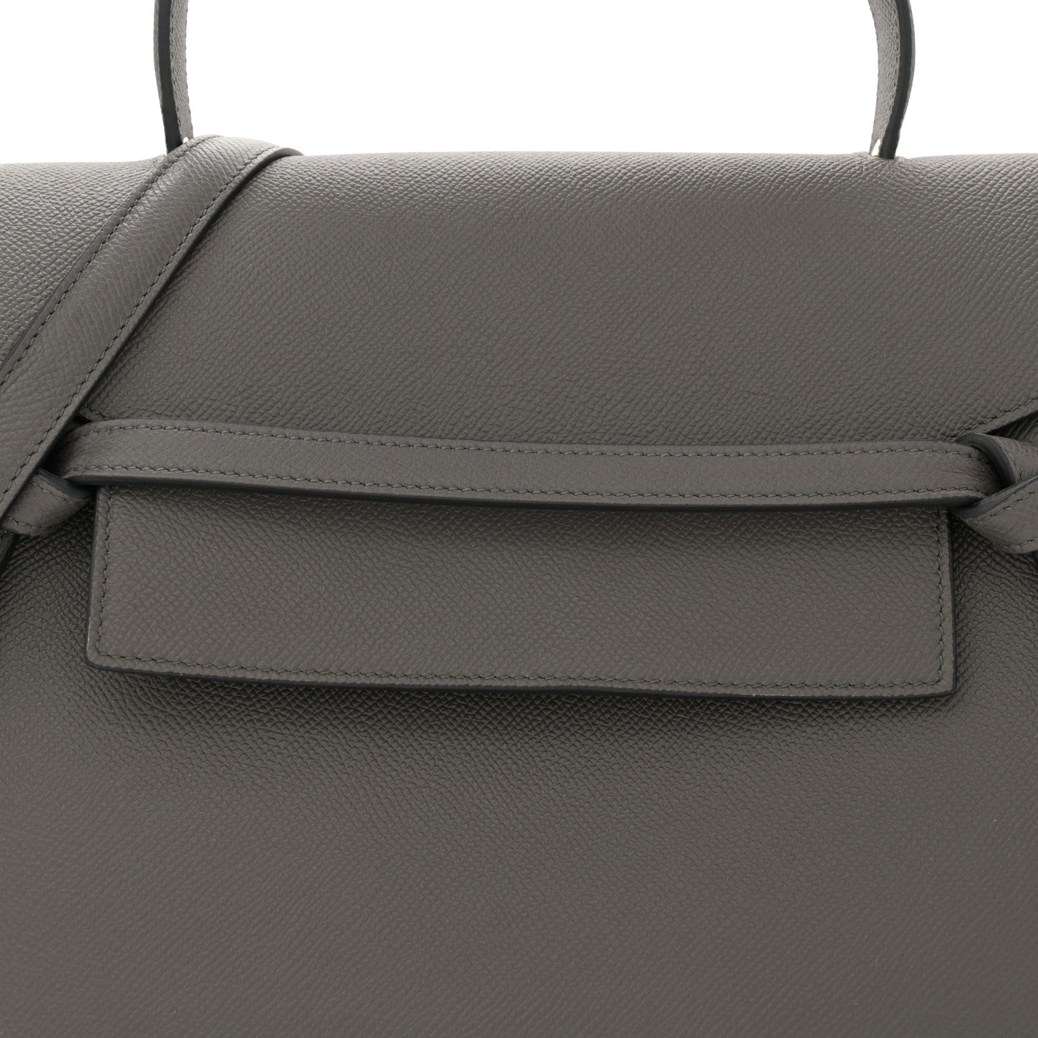Celine Grained Calfskin Mini Belt Bag Grey 7 of 9