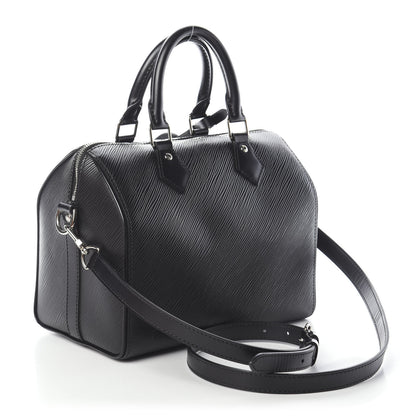 Louis Vuitton Epi Speedy Bandouliere 25 Black 4 of 10