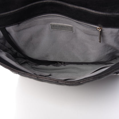 Chanel Washed Lambskin Quilted Maxi Chain Around Flap Black 5 of 10