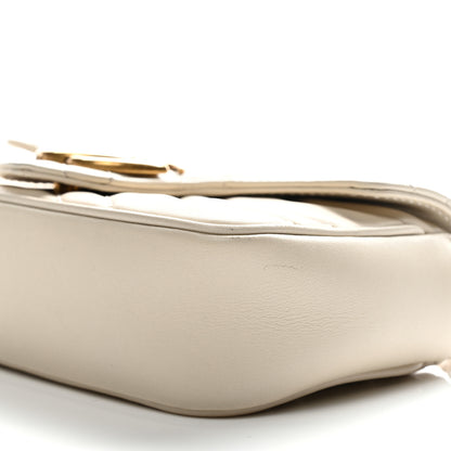 Gucci Calfskin Matelasse Super Mini GG Marmont Shoulder Bag White 10 of 11