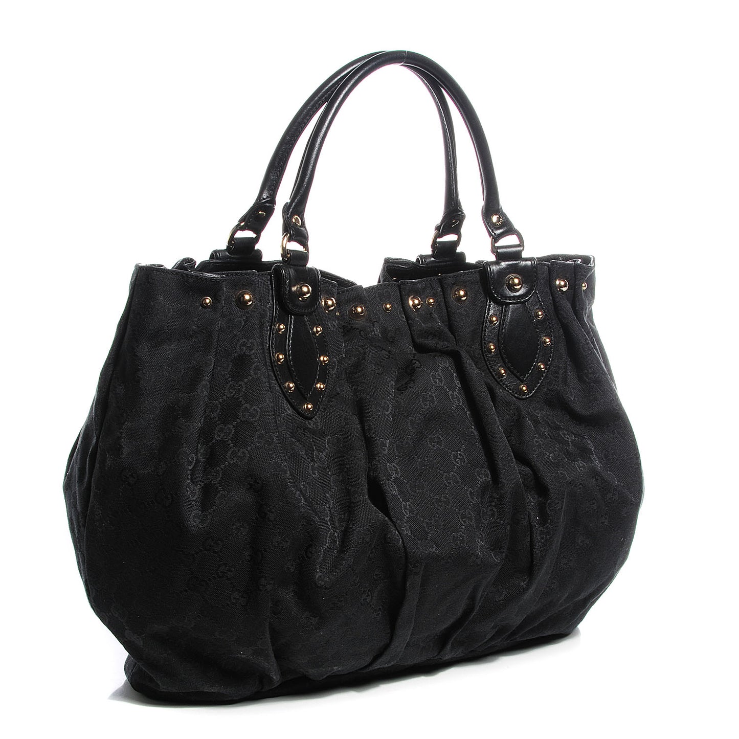 Monogram Studded Pelham Tote Black