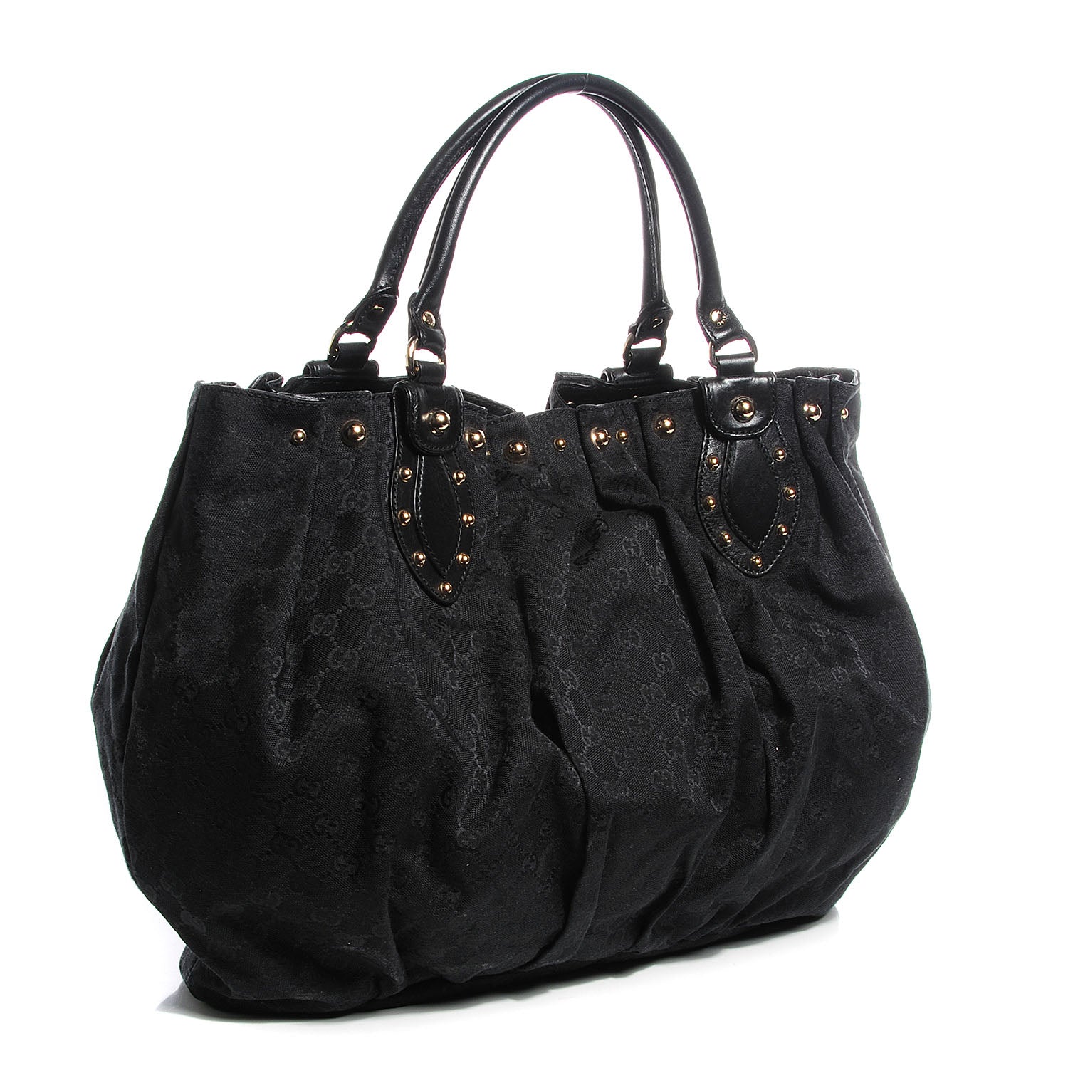 Gucci Monogram Studded Pelham Tote Black 3 of 7
