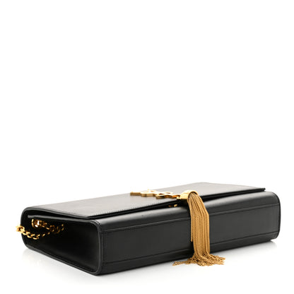 Saint Laurent Smooth Calfskin Medium Classic Monogram Kate Tassel Satchel Black 4 of 17