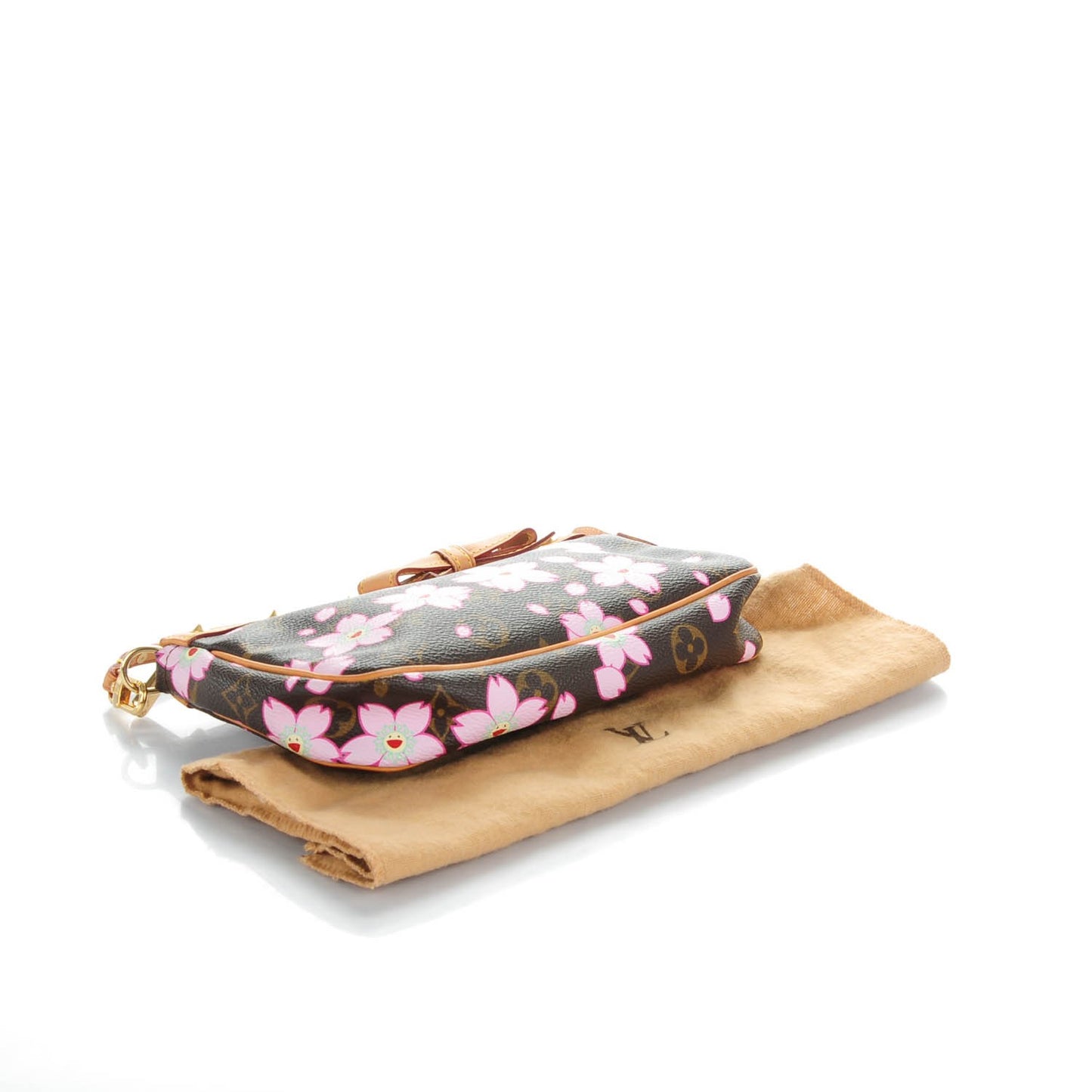 Monogram Cherry Blossom Pochette Accessories Brown