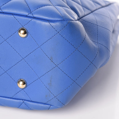 Chanel Calfskin Quilted Timeless Tote Blue 10 of 11
