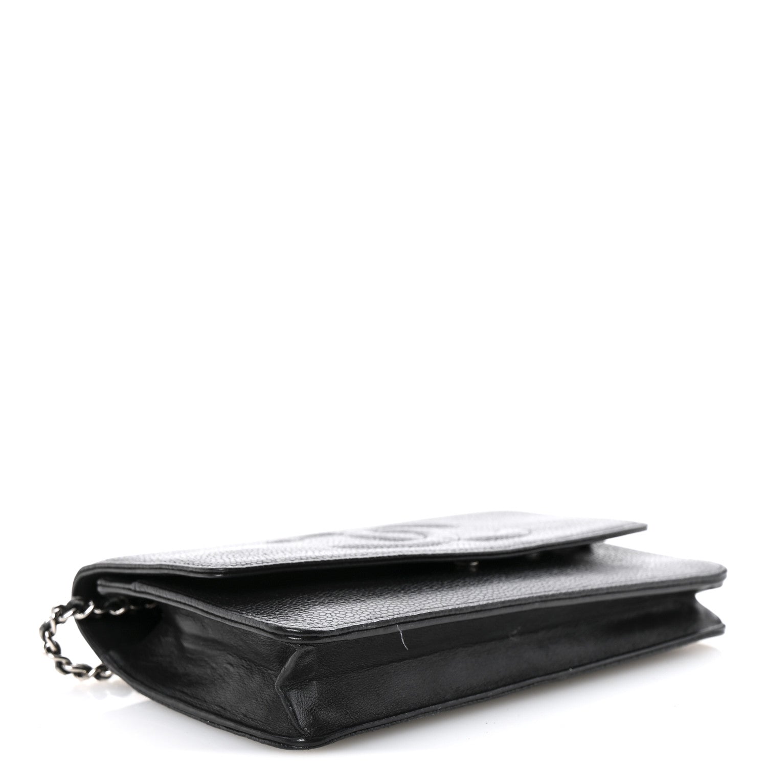 Chanel Caviar Timeless CC Wallet On Chain WOC Black 4 of 12
