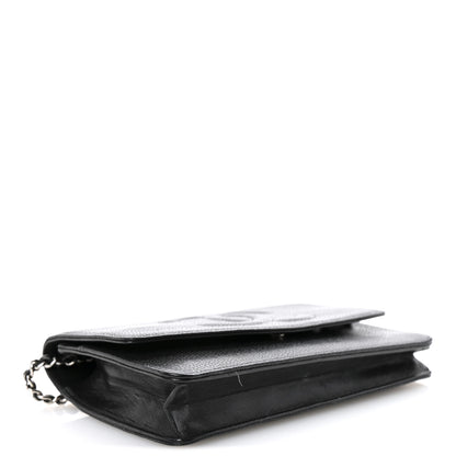 Chanel Caviar Timeless CC Wallet On Chain WOC Black 4 of 12