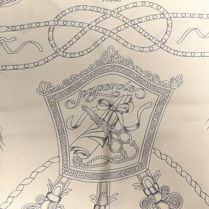 Hermes Silk Paperoles Scarf 90 Beige 10 of 12