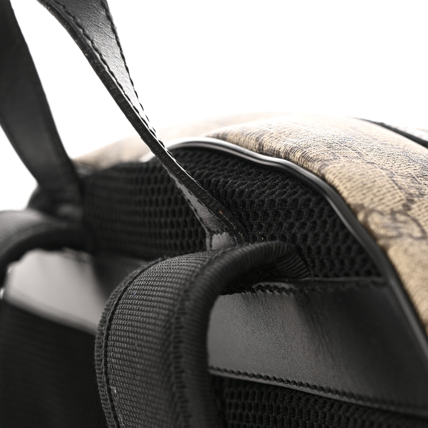 Gucci GG Supreme Monogram Web Dome Backpack Black 15 of 15