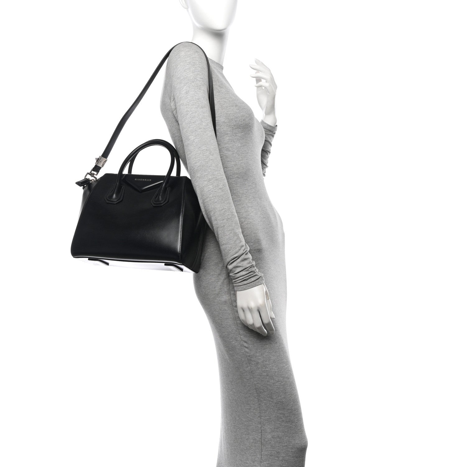 Givenchy Shiny Lord Calfskin Small Antigona Black 2 of 10