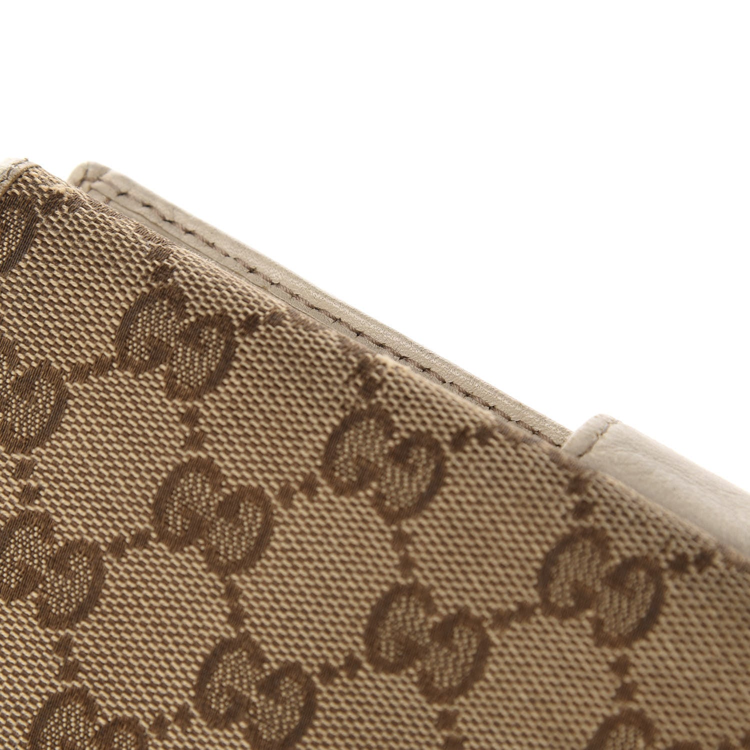 Gucci Monogram New Britt Continental Snap Wallet Off White 8 of 15