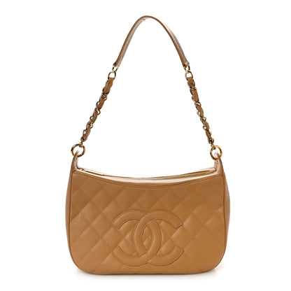 Chanel Caviar Quilted Timeless CC Shoulder Bag Beige 1 of 11