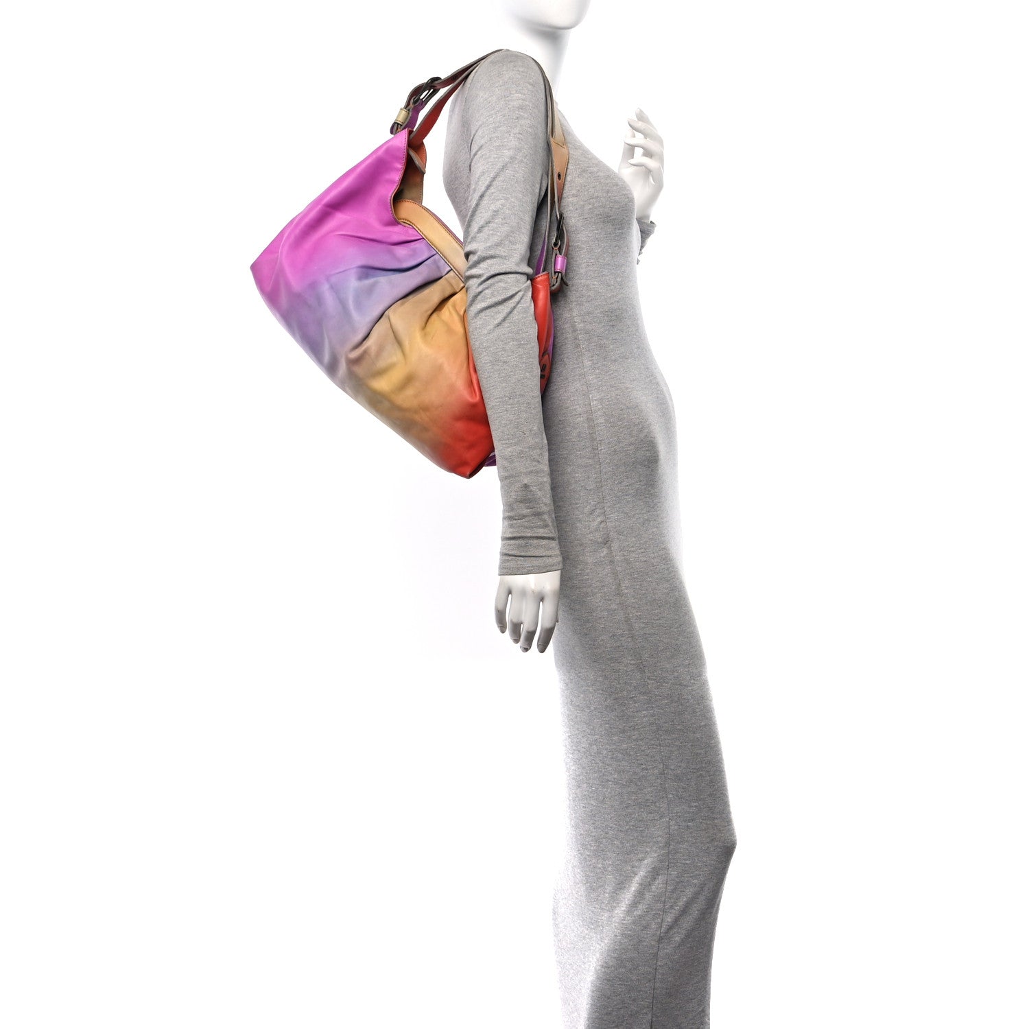 Fendi Agnello Sfumato Doctor B Hobo Bag Multicolor 2 of 15