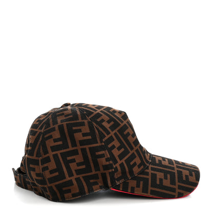 Fendi Canvas FF Reloaded Baseball Hat Tobacco Red 5 of 8