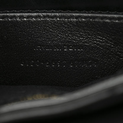 Saint Laurent Calfskin Y Quilted Monogram Small Loulou Chain Satchel Black 7 of 11