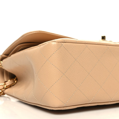 Chanel Caviar Quilted Jumbo Double Flap Light Beige 9 of 10