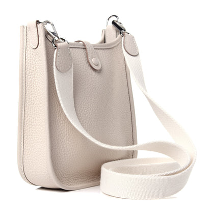 Hermes Taurillon Clemence Evelyne TPM Craie 3 of 10