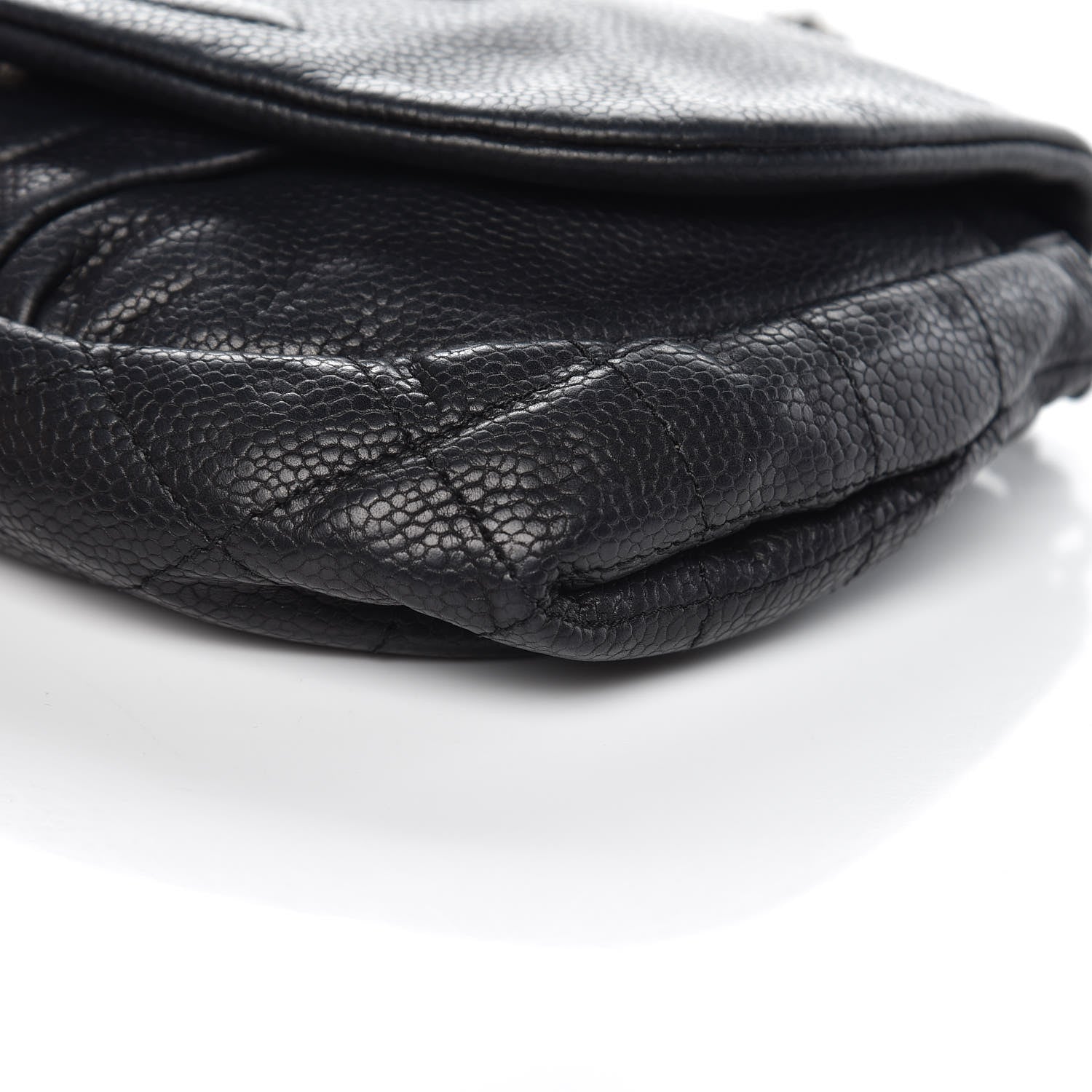 Chanel Caviar Half Moon Wallet On Chain WOC Black 13 of 15