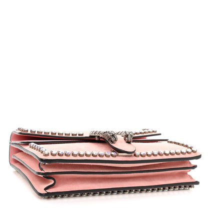Gucci Suede Crystal Small Dionysus Shoulder Bag Peonia 4 of 10