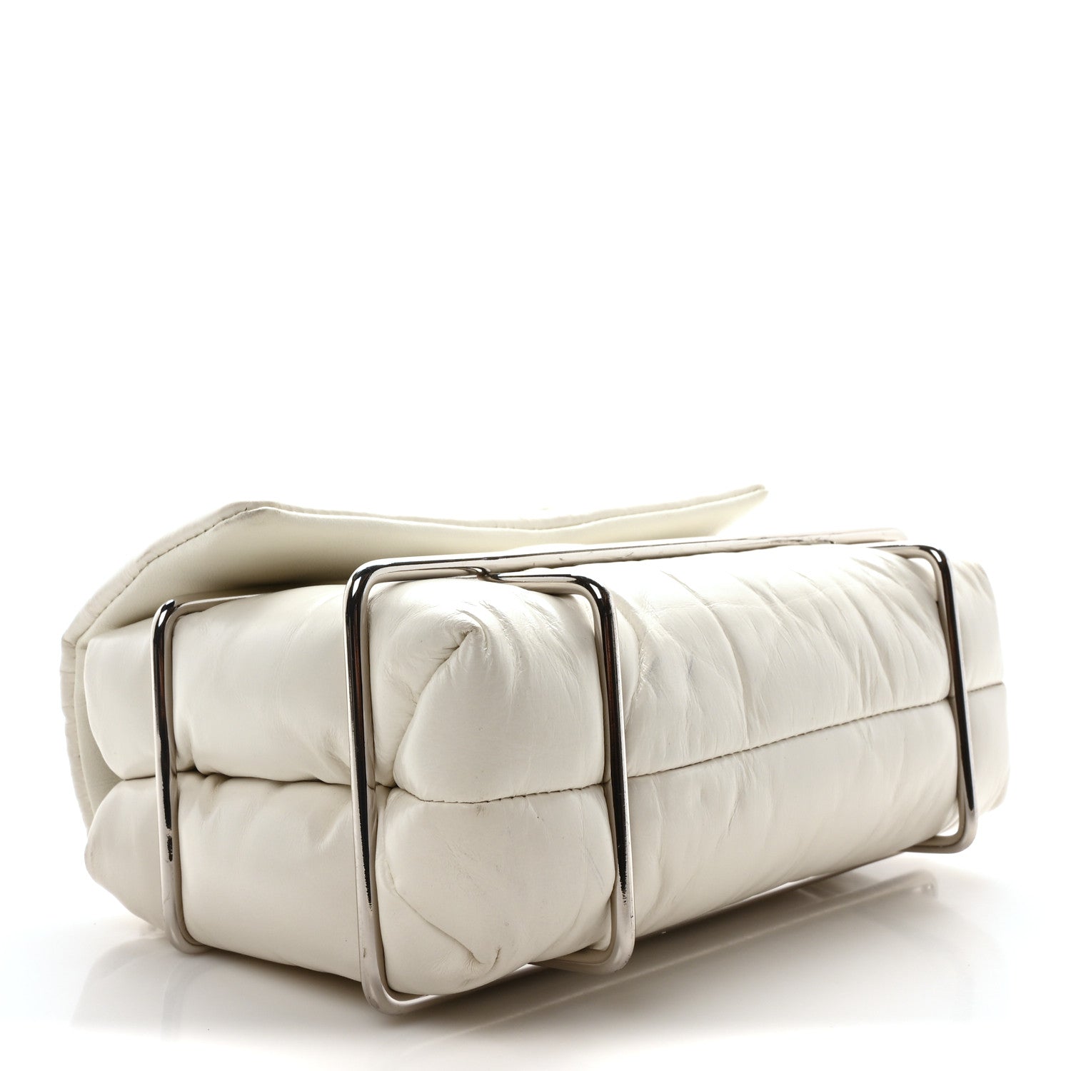 Alexander Wang Calfskin Quilted Halo Xbody Bag White 4 of 11