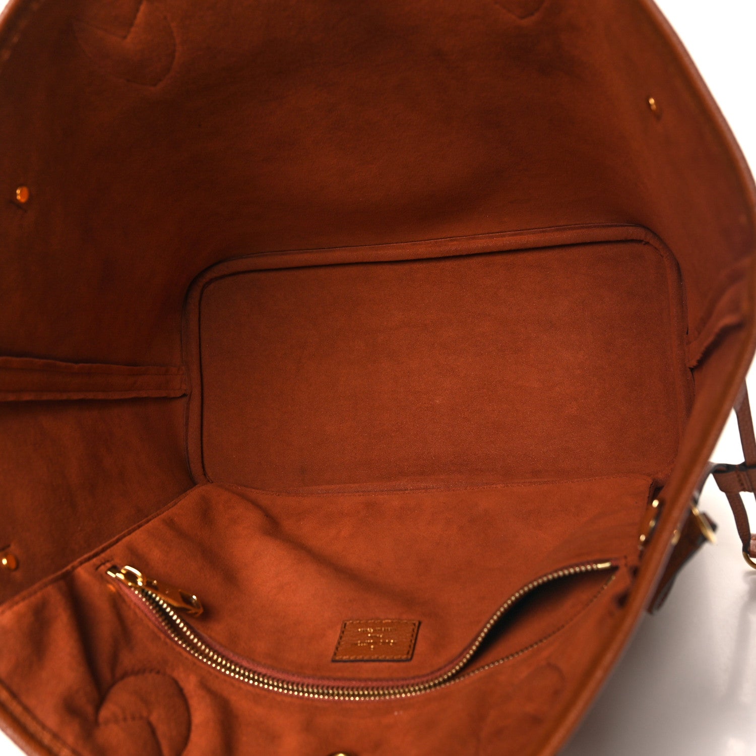 Louis Vuitton Empreinte Monogram Giant Neverfull MM Cognac 5 of 11